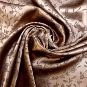 Satin Fabric Saucy Sally Rose Bronze