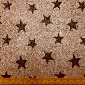 Sequin Fabric On Black Netting Soda Pop Star Pink