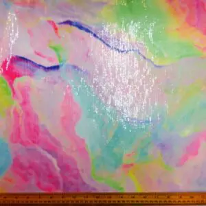 Sequin Fabric Clear Sequins On Soft Jersey Pastel Syrup