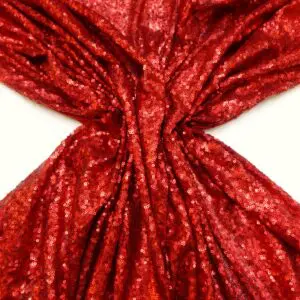 Sequin Fabric Matt Seductive Sorcery Red