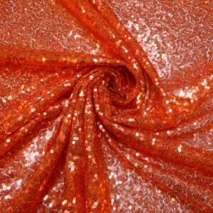 Sequin Blitz Fabric Orange