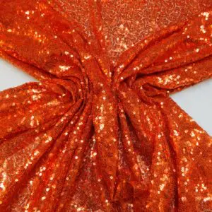 Sequin Blitz Fabric Orange