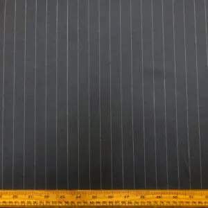 Suiting Fabric 2cm Wide Stripe Sharp Look Grey
