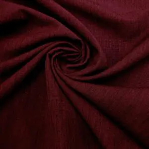 Suiting Fabric Faux Linen Electric Weave Wine