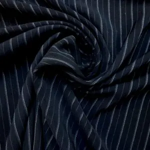 Suiting Fabric Pin stripe City Calling Navy