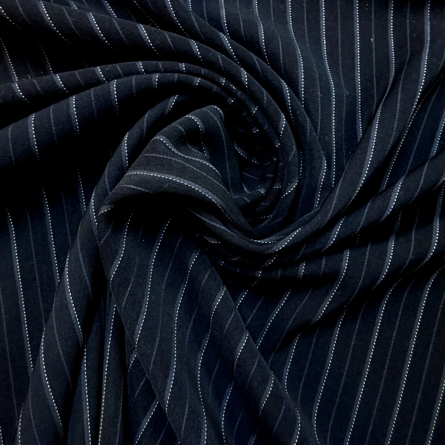 Suiting Fabric Pin stripe City Calling Navy
