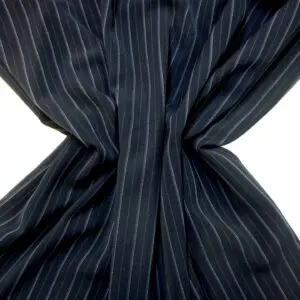 Suiting Fabric Pin stripe City Calling Navy