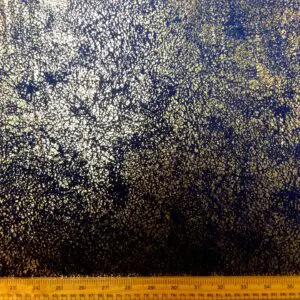 Velour Velvet Fabric Golden Dusted Navy