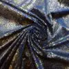 Velour Velvet Fabric Golden Dusted Navy