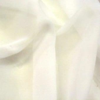 White Polyester Chiffron Fabric