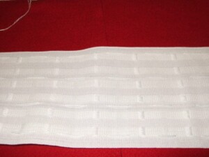 Tape Curtain 6″ wide Pencil Pleat