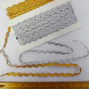 Metallic Ric Rac Trim Jumbo