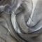 Organdie Fabric 100% Polyester Two Tone Silver Black