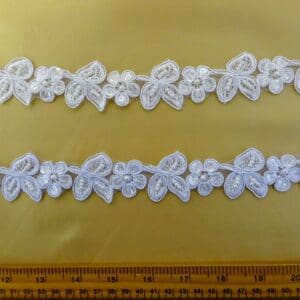 Lace Trimming Beau Bells Beaded Scalloped 3cm