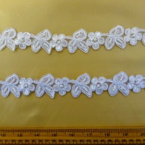 Lace Trimming Beau Bells Beaded Scalloped 3cm