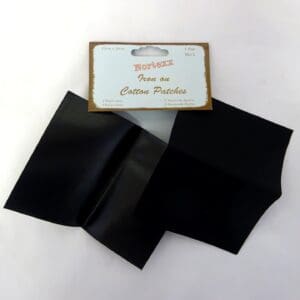 Iron on Cotton Patches black