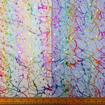 Lycra Sequin Fabric Scribble Disc