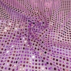 Sequin Jersey Fabric 5mm Spot Lurex lilac