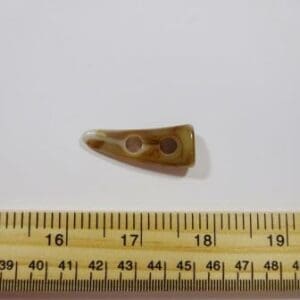 Brown/Ivory Toggle Buttons Imitation Bone