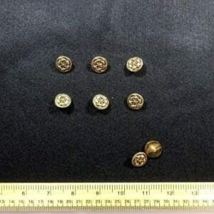 Gold Buttons Plaited 1.8cm Code Jam