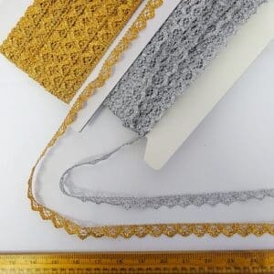Metallic Lace Trimming 540 18mm Wide