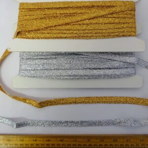 Metallic Woven Trimming Braid 13mm Code 653C