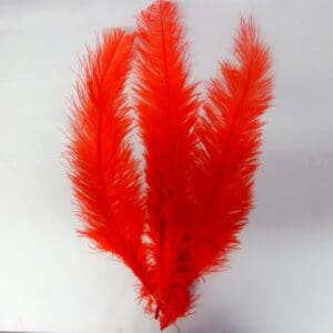 Large Ostrich Feathers Red