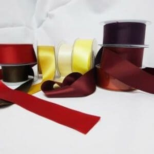 Fabric Land Ribbon Double Satin 39mm Wide Multi Coloured