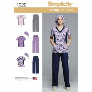 Simplicity Sewing Pattern 1020 Scrubs