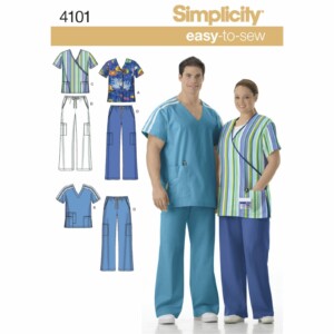 Simplicity Sewing Pattern 4101 Scrubs