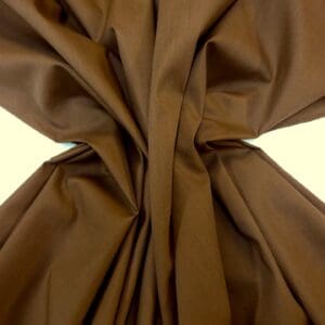 Polyester Cotton Fabric - Plain Chocolate Brown