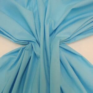 Polyester Cotton Fabric - Plain Light Turquoise