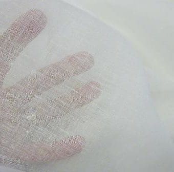 Muslin Fabric 100% Cotton White