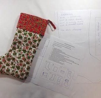 Christmas Stocking FREE Sewing Template