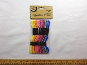 Embroidery Thread Packets Single Stranded Variegated