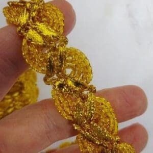 Metallic Frosty Braid Trimming gold