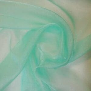 Voile Sugar Puff Nylon Fabric Mint