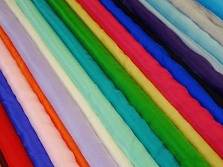 Voile sugar puff nylon fabric in a range of colours