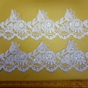 Beaded Scalloped Lace Trimming Princess Jasmine