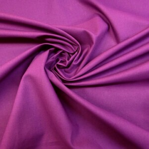 Plain Aubergine 100% Cotton Fabric