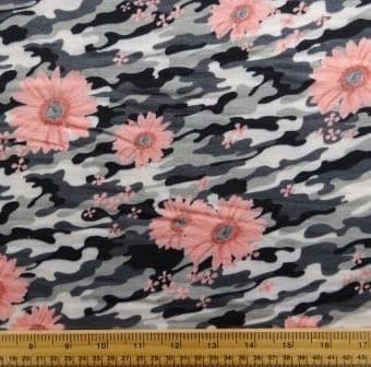 Floral camouflage Lily Grey/Pink