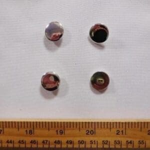 Buttons Silver Plate Shanked 16mm Code Jam - Image 2
