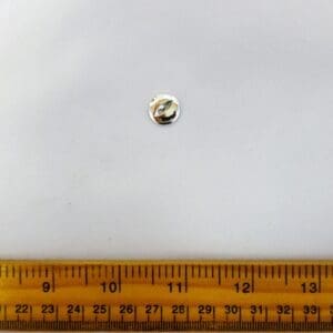 Fisheye Button 15mm Silver Code Jam