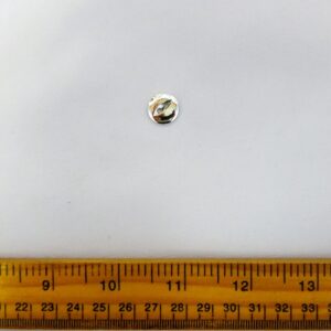 Fisheye Button 15mm Silver Code Jam