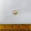 Buttons 15mm Hexagonal White Gold