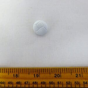 Buttons 20mm Football Shanked White Code Jam