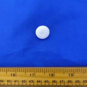 Buttons 20mm Football Shanked White Code Jam