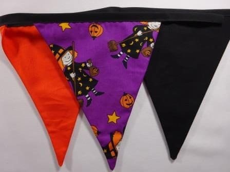 Halloween Witches Purple/Black/Orange