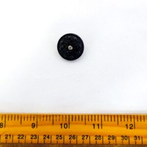 Buttons 22mm Regal Diamante Black Shanked