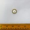 Buttons 22mm Big Pearl Light Gold Shanked Code Nat